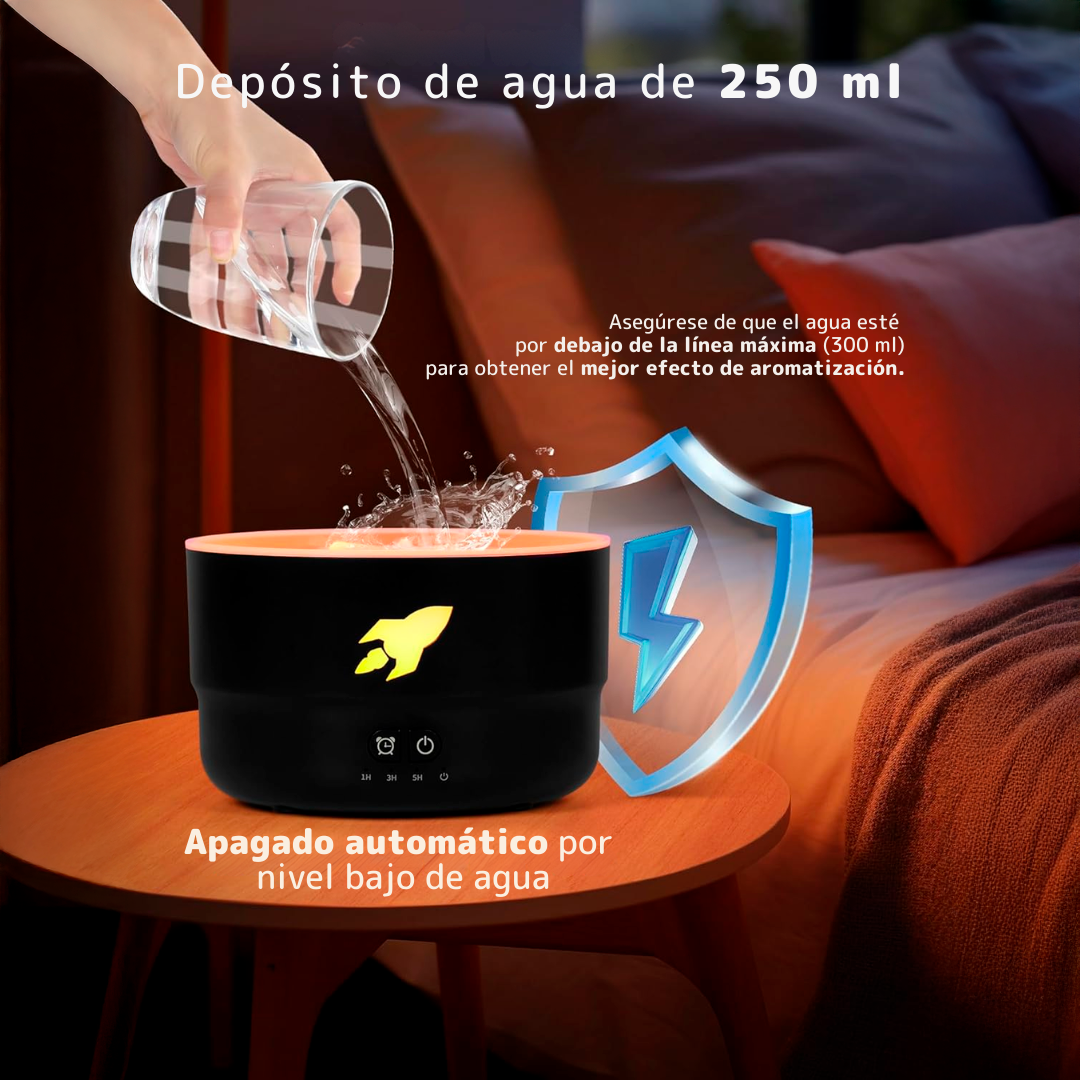 Humidificador Cañón Ambiente Relajante