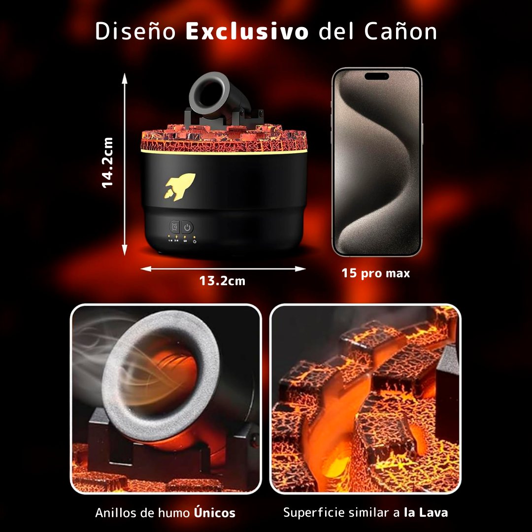 Humidificador Cañón Ambiente Relajante
